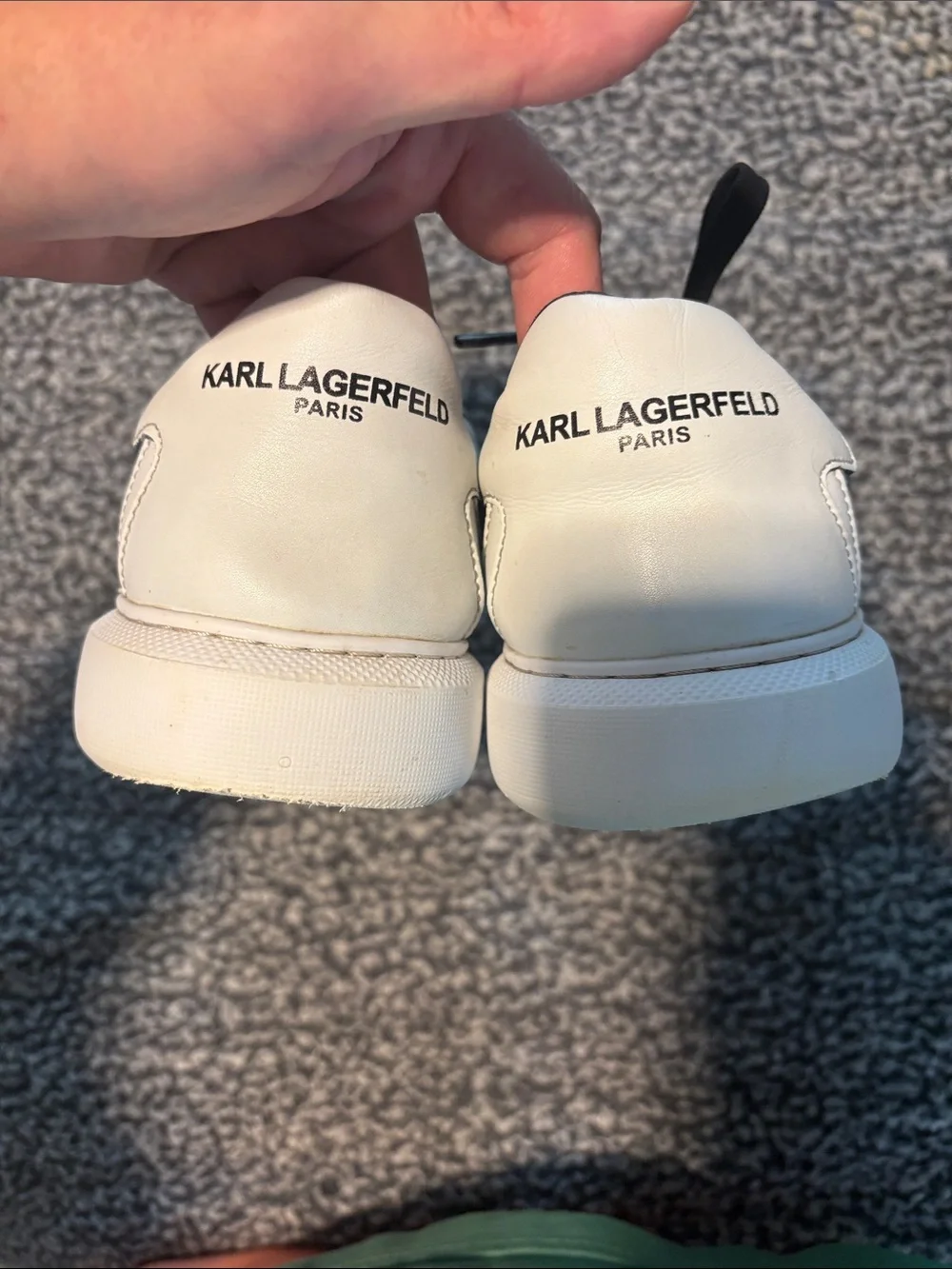 Karl Lagerfeld from Paris Men’s size 10.5 White Sneakers Good Condition!